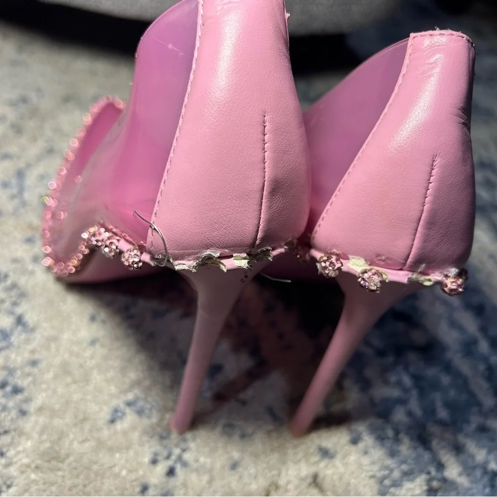 Steve Madden Vyper Dusty Clear Pink Pumps Size 6.5 - Picture 10 of 15